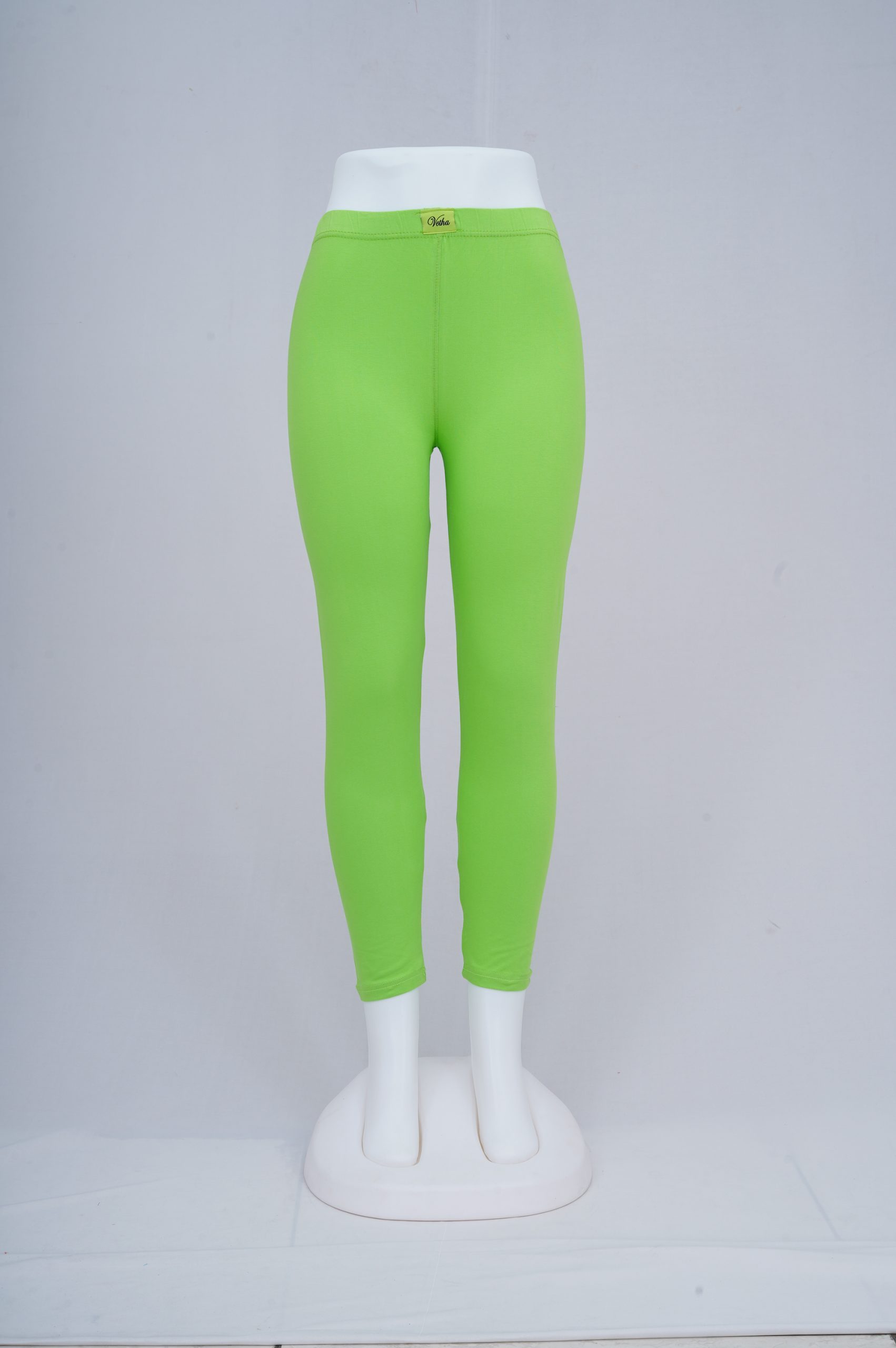 Women Light Green Ankle Leggings